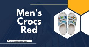 men's crocs red