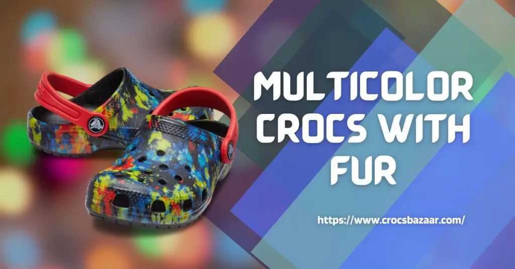 Multicolor-crocs-with-fur-crocsbazaar.com