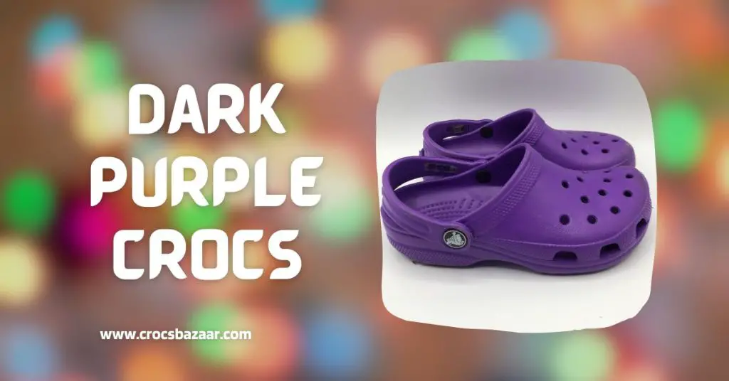 dark purple crocs