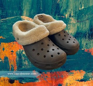 Crocs with fur