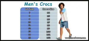Crocs Men's Size Chart